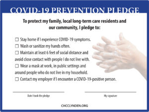 Pledge certificate about COVID-19 safety