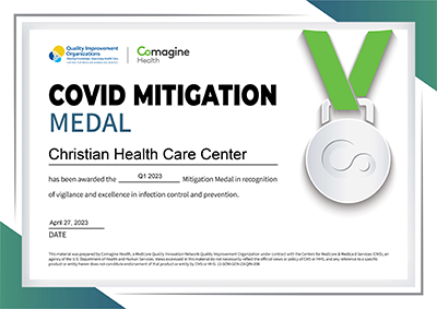 Christian Health Care Center Comagine Health COVID-19 vaccination award