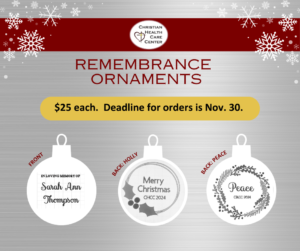 2024 Memorial ornament orders
