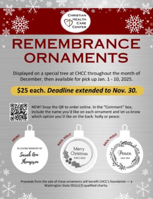 Memorial ornament order form